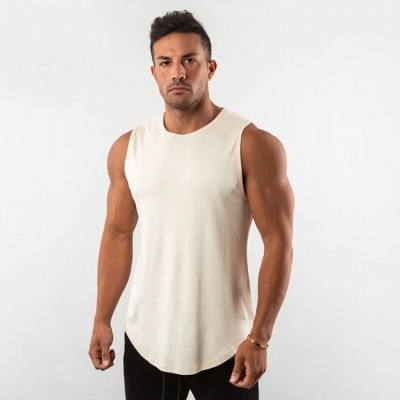 Men's Solid Color Cotton Vest Undershirts 20B4