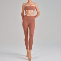 Quick-Dry Sports Bra & Skirt Set with Built-in Bra Cups High-Elasticity Yoga Set SKL-QY-B6012+K5031