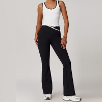 Crossed High-Waist Sports Vest Set 8843