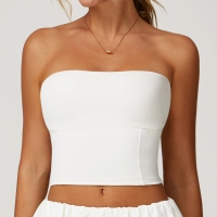 Sunscreen Quick Dry Strapless Yoga Crop Top 2000