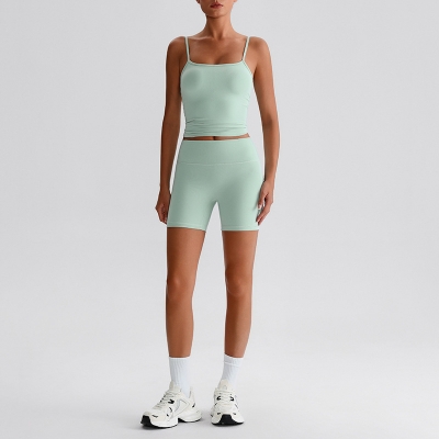 Spring - Summer Two - Piece Sports Pilates Training Fitness Wear Set SKL-LQ0332