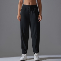  Drawstring Cuffed Pants Casual Loose Fit Sports Pants 7048
