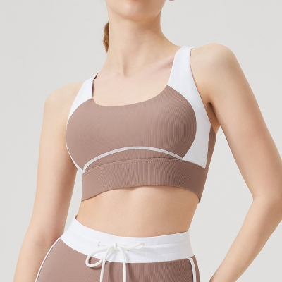 Women's Colorblock Quick-Dry Sports Bra SKL-QY-B4034