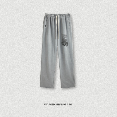 Gradient Graffiti Wide Leg Pants BE5731