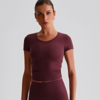 Quick-drying Yoga Wear T-shirt Short-sleeved Fitness Top SKL-LQ2199
