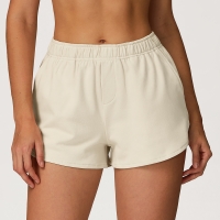 High-Waisted Straight-Leg Sweatshorts 2044