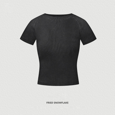 Thin Fabric Regular Shoulder Slimming Short Sleeve BEN25139