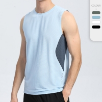 Men's Reflective Strip Sweat-Wicking Sleeveless Vest  G21