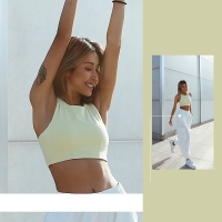 Push-Up Sports Bra for Fitness Running and Yoga SKL-FNK6609