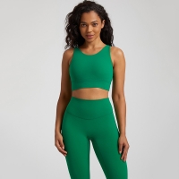  Nude Feeling Sports Vest Fitness Top Outer Wear Bra with Chest Pad SKL-LQ4037
