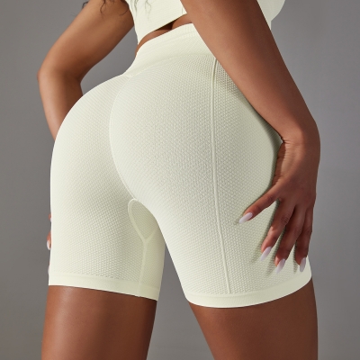 High-waisted Yoga Shorts Tummy Control Hip-lifting Tight Pants 6621