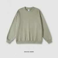  Solid Color Loose Crewneck Sweatshirt BEW0175