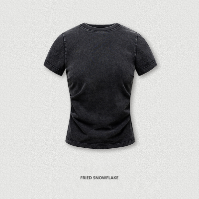 Smocked Waist Slimming T-Shirt BEN2527