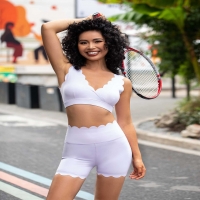 Breathable Yoga Set With Chest Pads New And Beautiful Back Sports Top For Women SKL-FNK202410