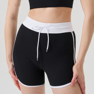 Colorblock Running Shorts for Fitness & Yoga SKL-QY-K4607
