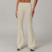 Flipped High Waist Yoga Bootcut Pants 8998