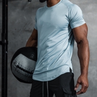 Men's Mesh Breathable Quick - Dry Sports Short - Sleeved Shirts 23-TX218