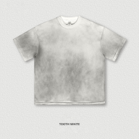 Small Neckline Distressed Short Sleeve T-Shirt BES2019