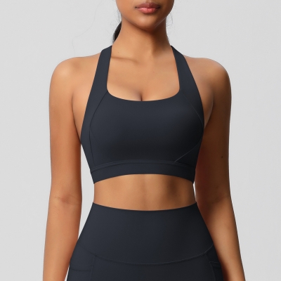 Sensational Tight Yoga Vest Shockproof High-intensity Sports Bra  7110