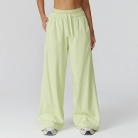 High-Waisted Straight-Leg Sweatpants 7028-1