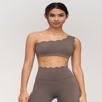 Single - Shoulder Strap Detachable Cup Sports Underwear Bra for Women SKL-FNK202414