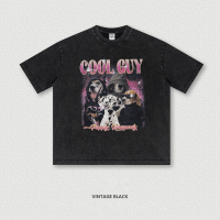 Puppy Printed Crewneck Loose Short Sleeve BE7555