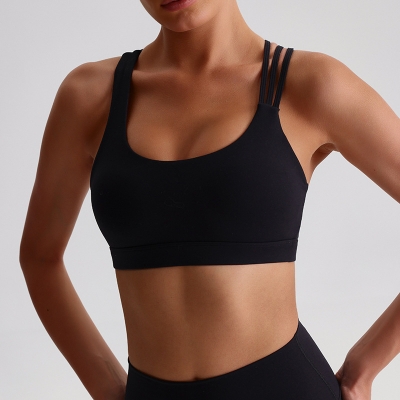Sexy Beautiful Back Yoga Cross Back Bra With Pads SKL-LQ2135
