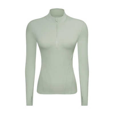 SKL-GSDS206 STAND-COLLAR WITH HALF-ZIP LONG SLEEVE