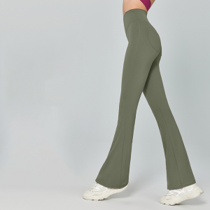 High-Waisted Butt-Lifting Yoga Flare Pants  DWPS124025