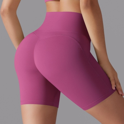  High-waisted Hip-lifting Running Training Yoga Shorts 7054