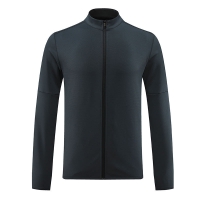 Men's Stand Collar Zip-Up Cardigan Jacket W008