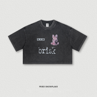 Outdoor Washed Letter Short Sleeve BE4482