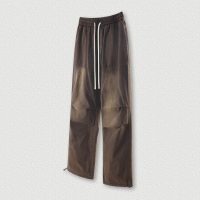 Gradient Drawstring Cuffed Utility Pants BE3040