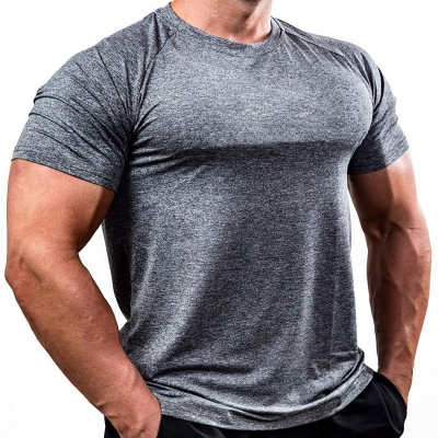 Men's Quick-Dry Breathable High-Elasticity Short-Sleeve Shirts LLZDDX 
