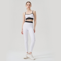 Ribbed Yoga Pants and Sports Bra Set SKL-QY-B4035+K4628