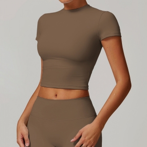 Soft Fabric Classic Slim Long Sleeve Yoga Top 8886
