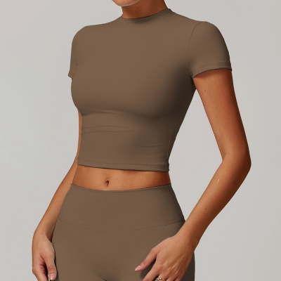 Soft Fabric Classic Slim Long Sleeve Yoga Top 8886