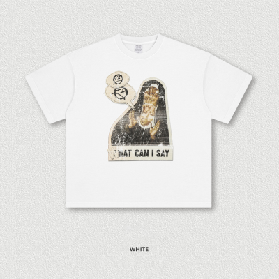 Fun Illustration Vintage Short Sleeve BE7505