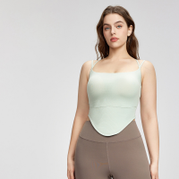 Plus-Size Waist-Cinching Slimming Yoga Sports Bra  DWC215434