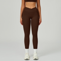 High-Waist Crisscross Waist Yoga Pants 2030