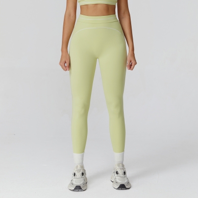  Brushed Folded High-Waisted Yoga Pants 7028
