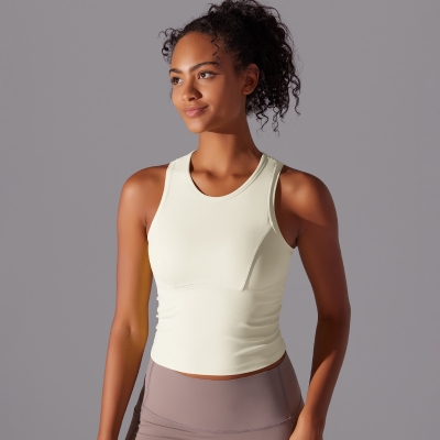 Integrated Cup Pad Quick - Dry Fitness Vest for Yoga Wear 7018