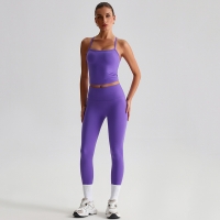 Premium Women's Sports Bra & Tank Top Two-Piece Yoga Set SKL-LQ8659
