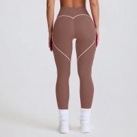 Flat-Waist Solid Color Athletic Yoga Pants SKL-FNK25119