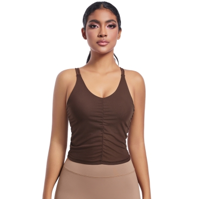  Backless Yoga Wear Quick-dry Sleeveless Vest 7075