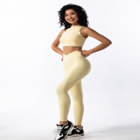 Lace Sleeveless Tank Top Fitness Jogging Hiking Yoga Set For Women SKL-FNK8801