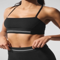 Colorblock Yoga Bra Built-in Bra Sexy Crossback Top SKL-FNK25138