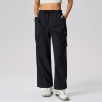 Loose-fitting Drawstring Quick-dry work pants D25076