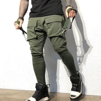 Men's Multi-Pocket Cuffed Work Pants s081