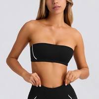 Strapless High-Elasticity Open-Back Sports Bra SKL-QY-B4031